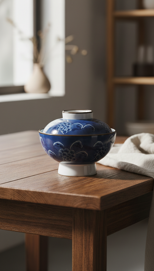 Blue and White Lidded Bowl (青花盖碗)