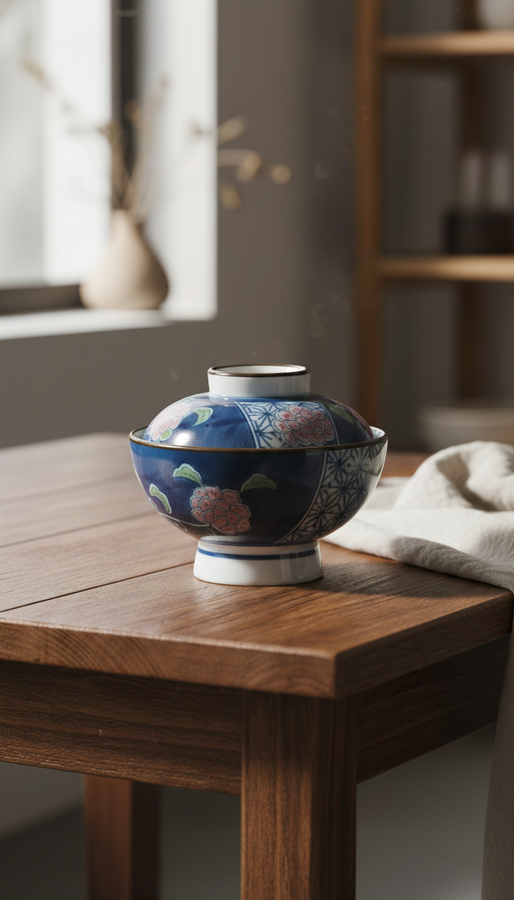 Blue and White Lidded Bowl (青花盖碗)